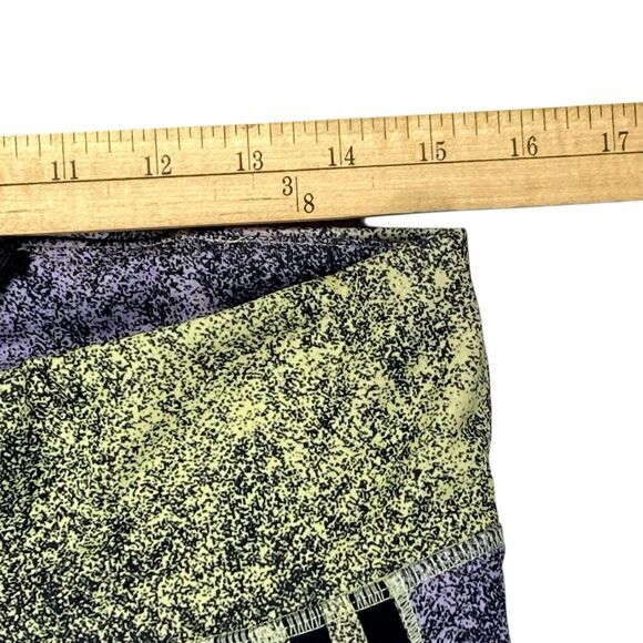 Adidas Feel Brilliant 7/8 Training Leggings L Yellow Tint Black Athletic Pull On - Picture 10 of 15